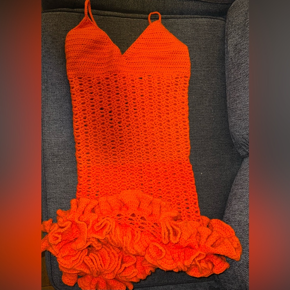 Custom Crochet Mini Dress - Picture 3 of 6